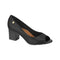 ⚜️Peep Toe Black Salto Bloco Moleca✅